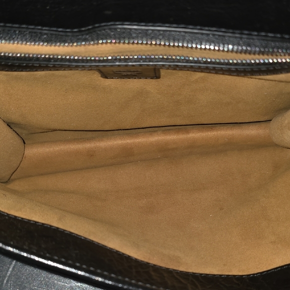 MCM Black Croc-Embossed Shoulder Bag - Picture 8 of 13